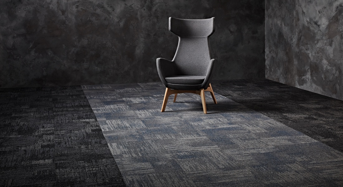 Carpet Tile Collection Raw Elements Bedrock_Basalt_2-000-000CB_Gemstone_Shale_Sodalite_3-129-130CB