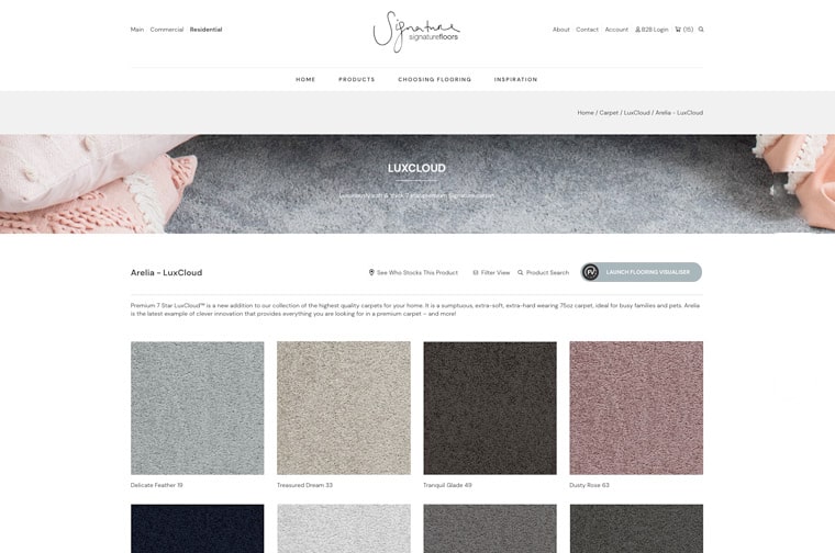 Signature Floors - Floor Visualiser from Range Page