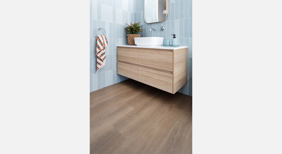 Hartley Oak Vinyl Planks | Timbarra Vinyl Planks | Signature Floors - Vinyl Plank Flooring | Brown Vinyl Wood Planks | Wooden Flooring with a Vinyl Planks' sustainability | Oak Flooring